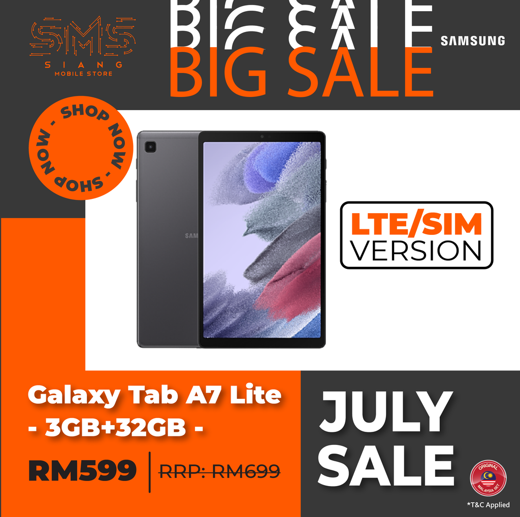 JULY SALE 2023 - Galaxy Tab A7 Lite SIM