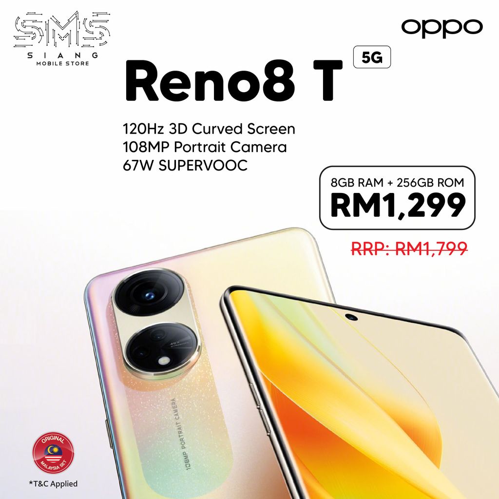 Reno8 T 5G -HARGA TURUN