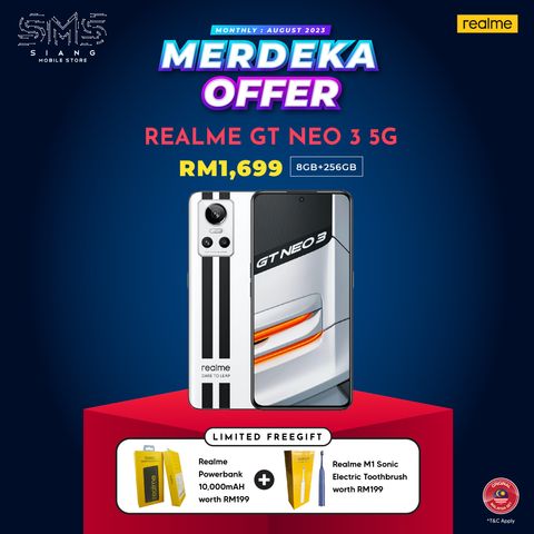 MERDEKA OFFER - Realme GT NEOo 3