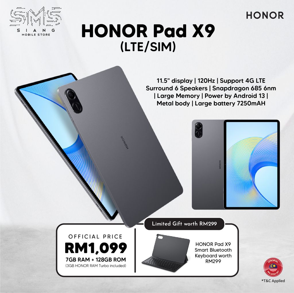 HONOR Pad X9 (LTE/SIM) – SIANG MOBILE STORE