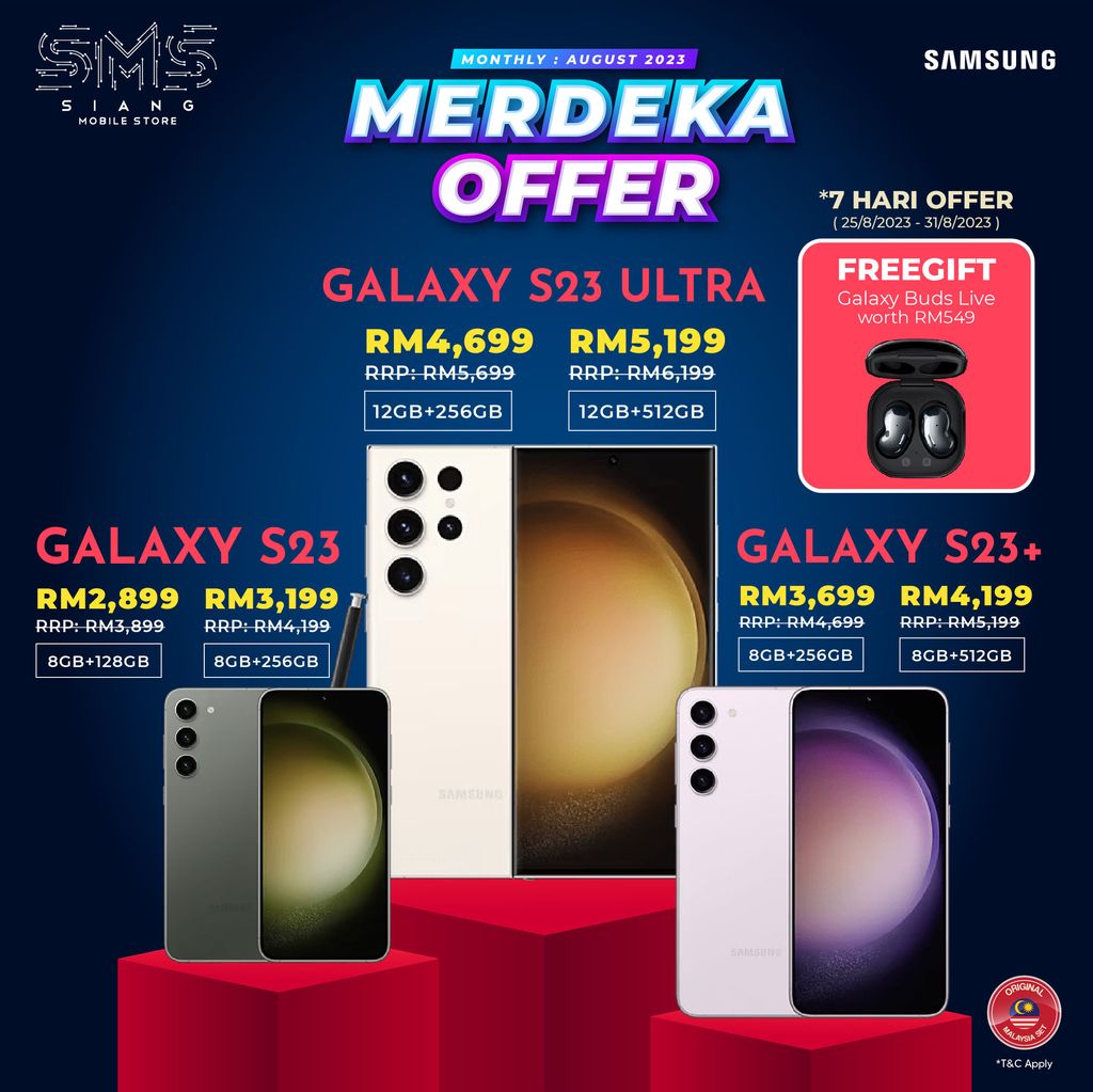 MERDEKA OFFER - Galaxy S23 Seriess