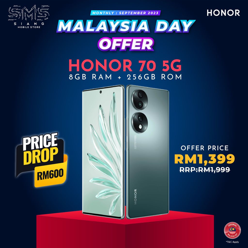 MERDEKA OFFER - Honor 70 