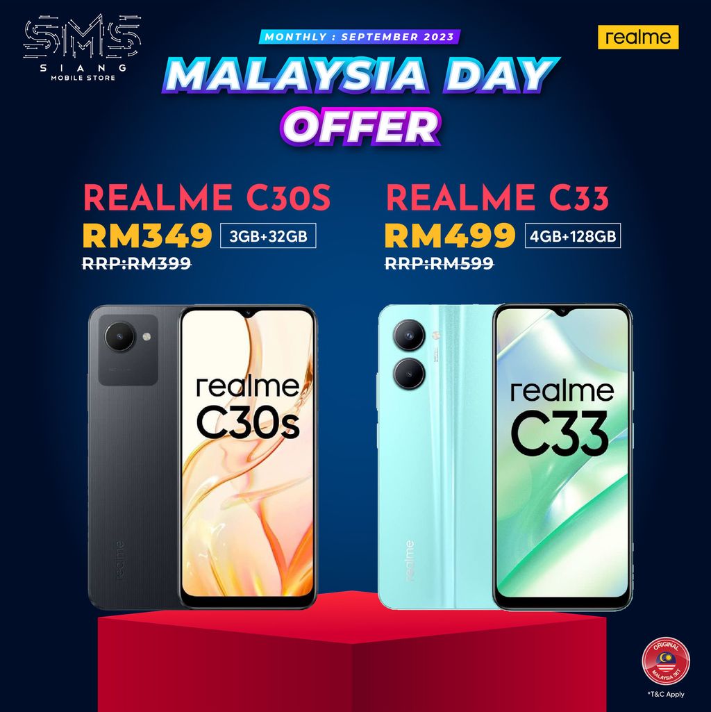 MERDEKA OFFER - Realme C30s - C33 