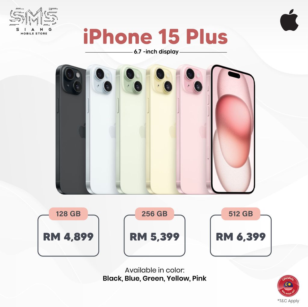 Iphone 15 Plus- OFFICIAL