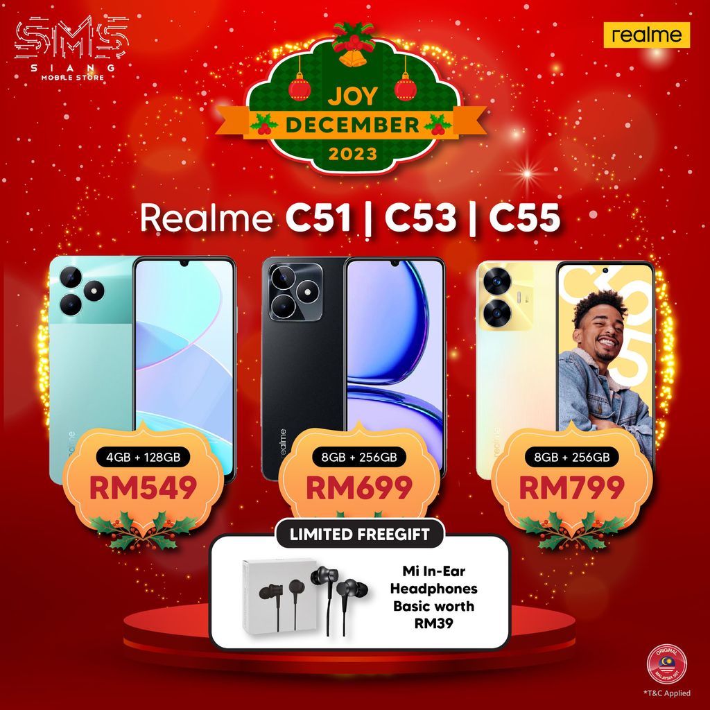 Christmas 2023 -Realme C51-C53-C55