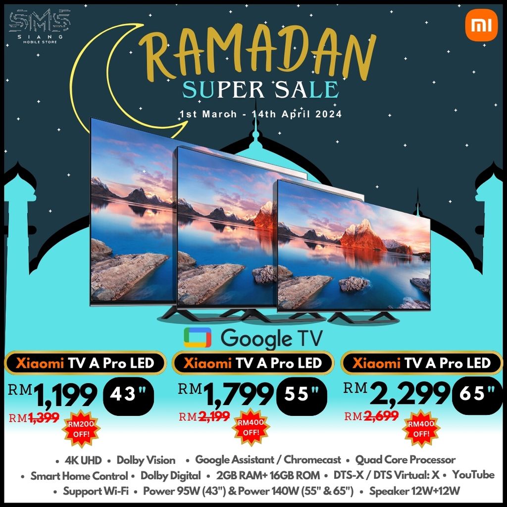 Ramadan Season 2024 (Xiaomi TV A Pro 43,55,65 LED)