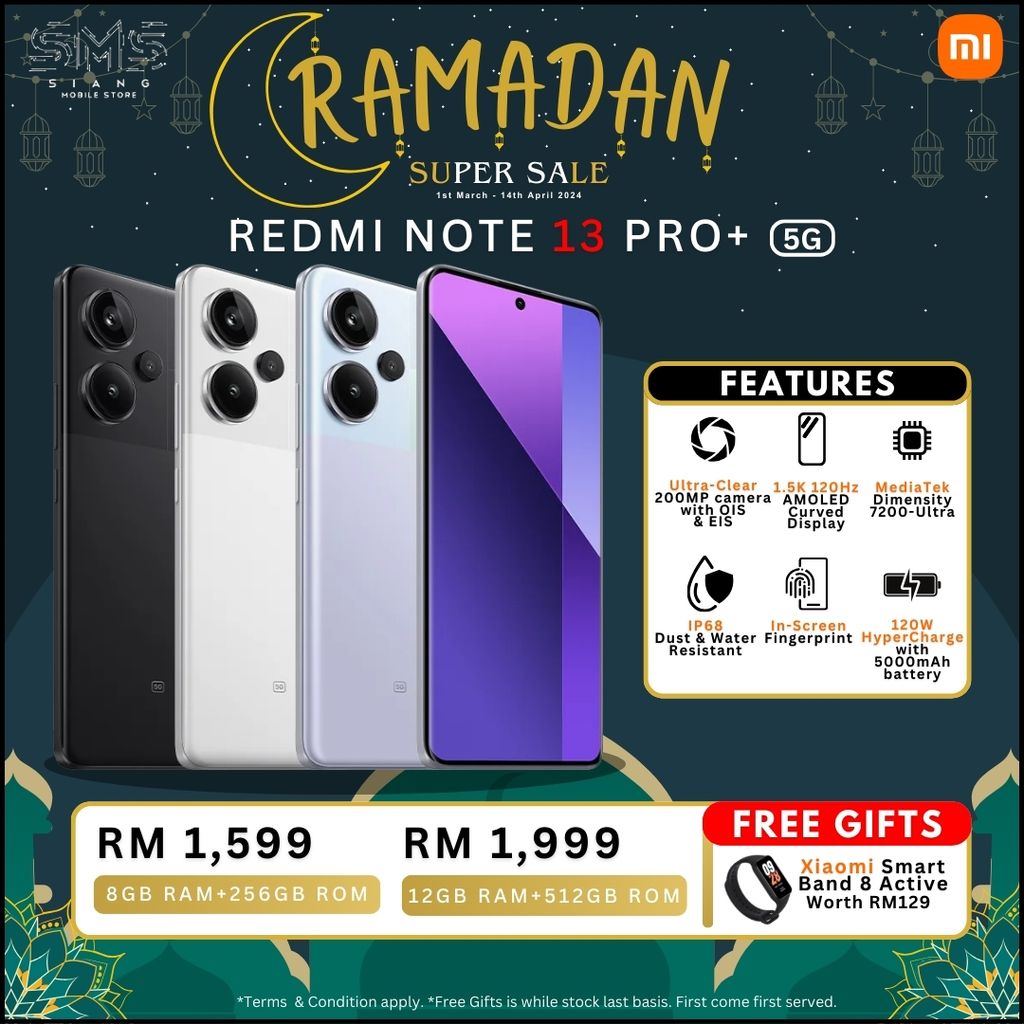 Ramadan Sale 2024 (Xiaomi Redmi Note 13 Pro+ 5G)