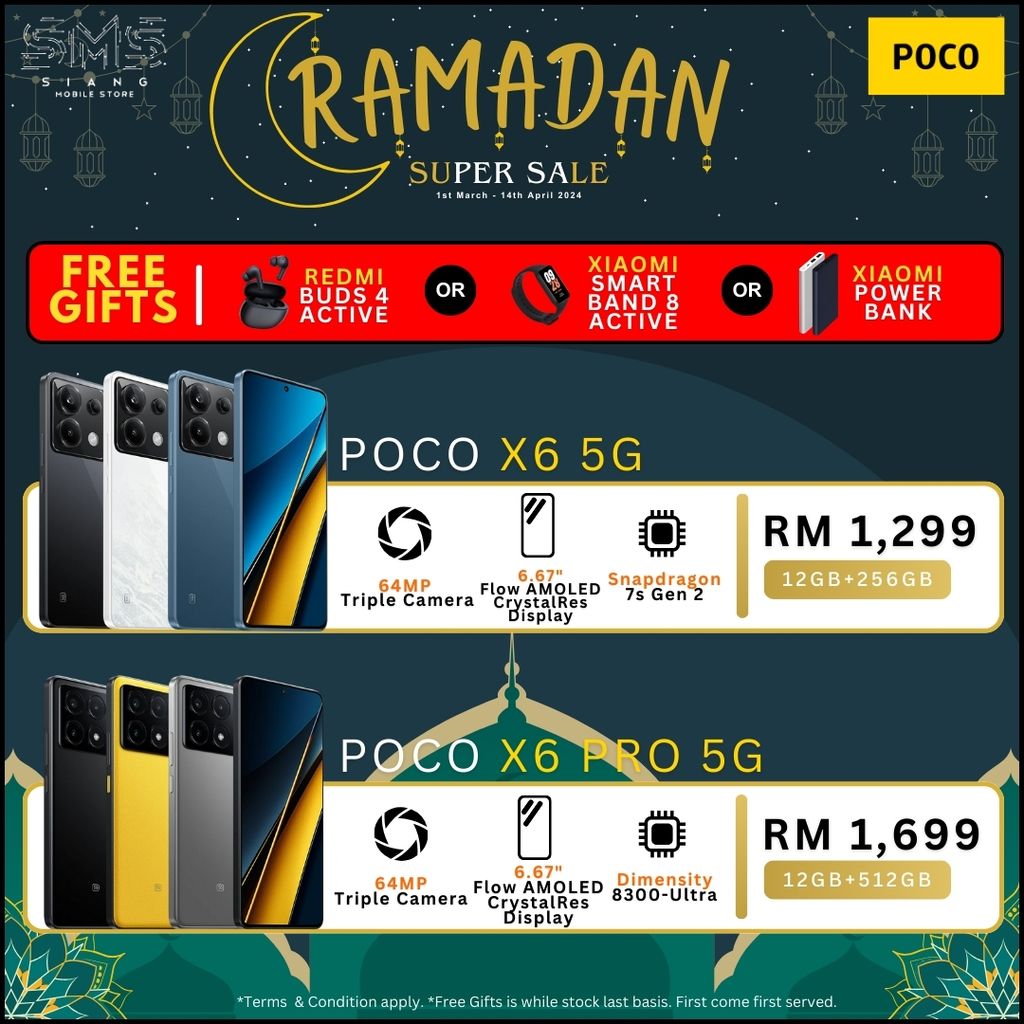 Ramadan Sale 2024 (Poco X6 5G & X6 Pro 5G) poster