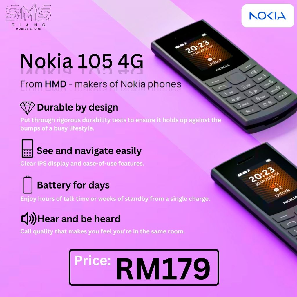 Nokia 105 4G poster