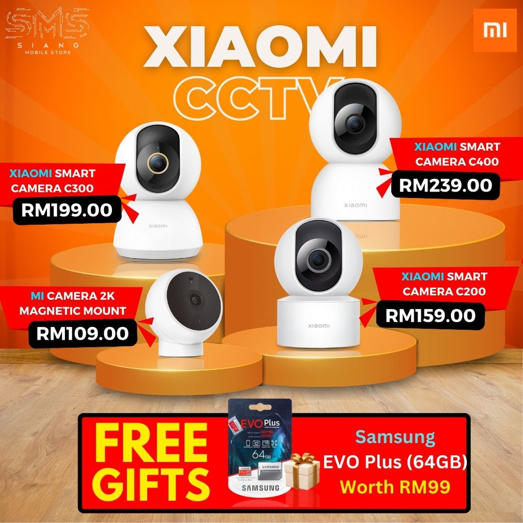 Xiaomi CCTV (Mi Camera 2k Magnetic Mount & Smart Camera C200, C300, C400) poster