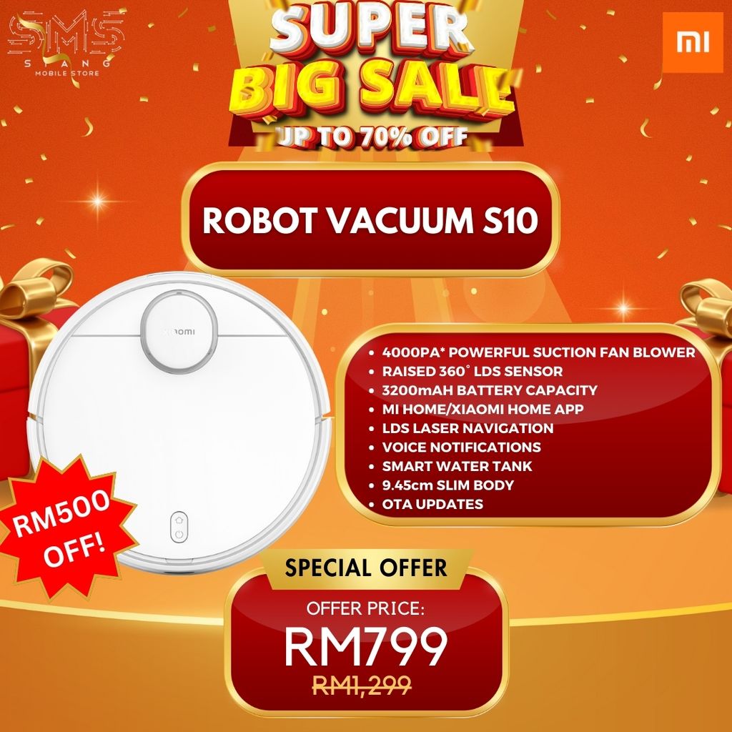 Xiaomi Robot Vacuum S10 SPECIAL OFFER spec