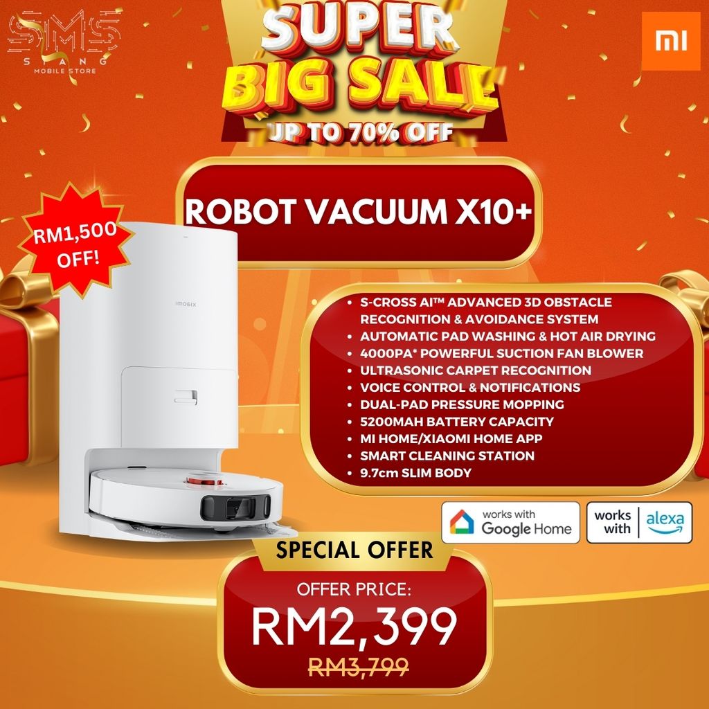 Xiaomi Robot Vacuum X10+ SPECIAL OFFER spec