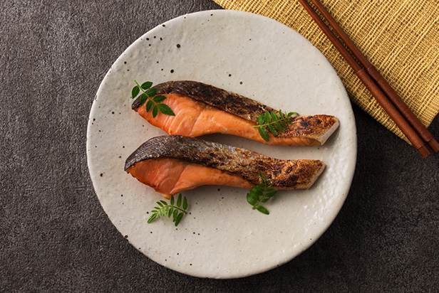 Grilled Salmon with Miso
