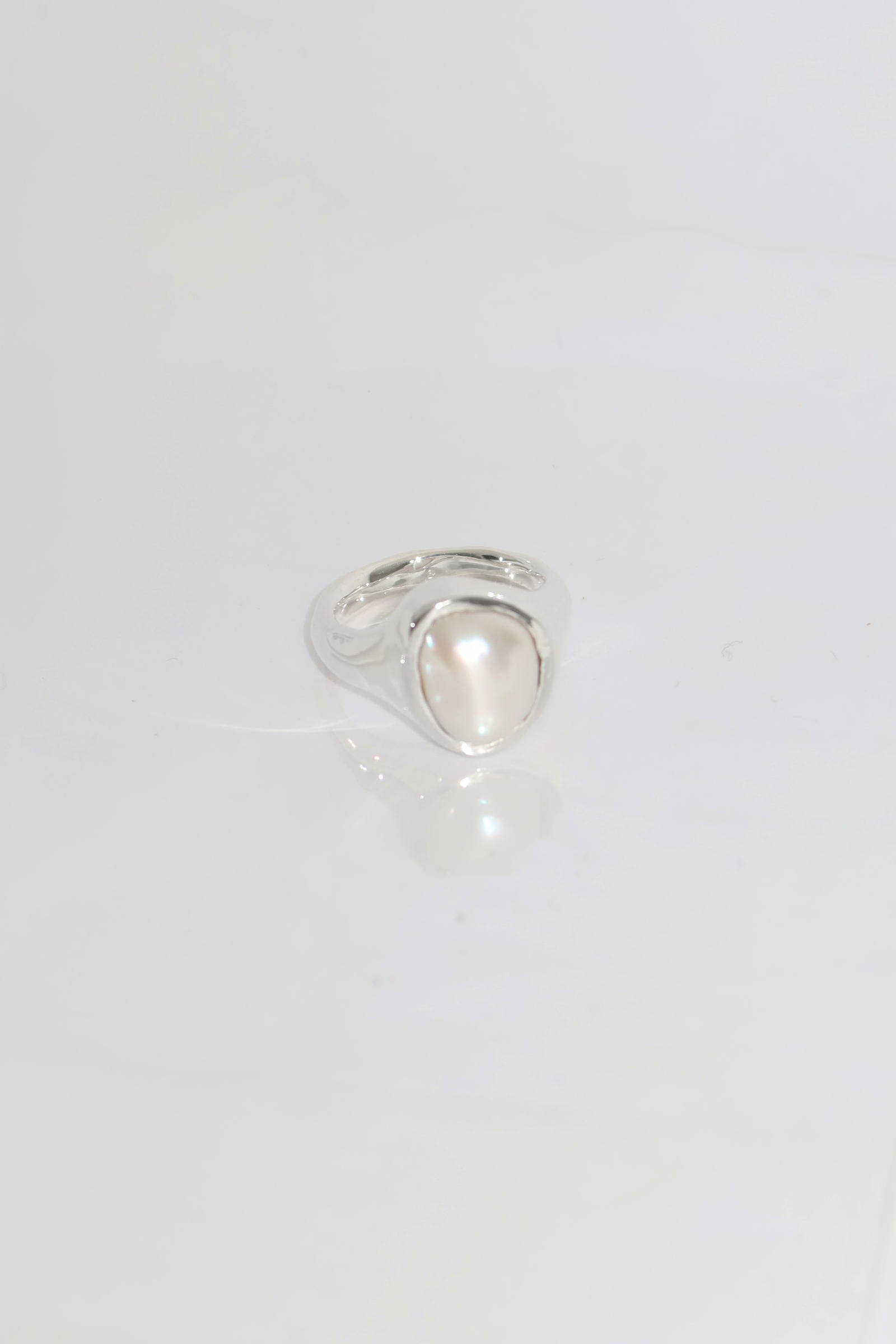 pearl statement ring