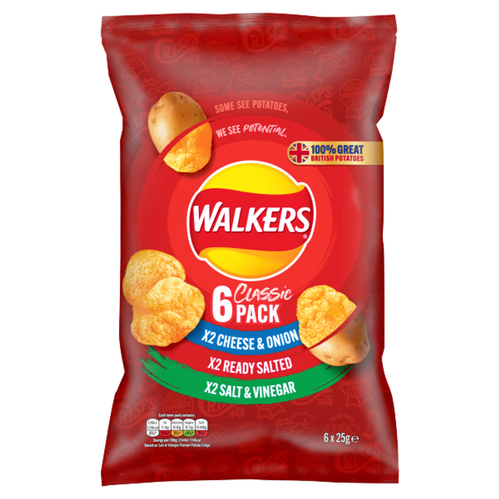 Walkers variety 6 pack