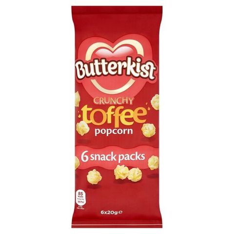 Butterkist popcorn toffee - 6 pack