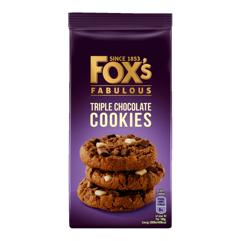Fox's triple choc cookies product