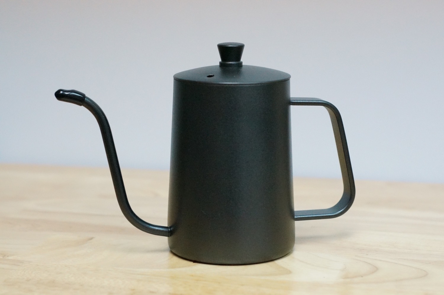 啞黑色帶蓋咖啡手沖壺600ml Teflon 不銹鋼細口壺細咀壼– Avid Coffee HK