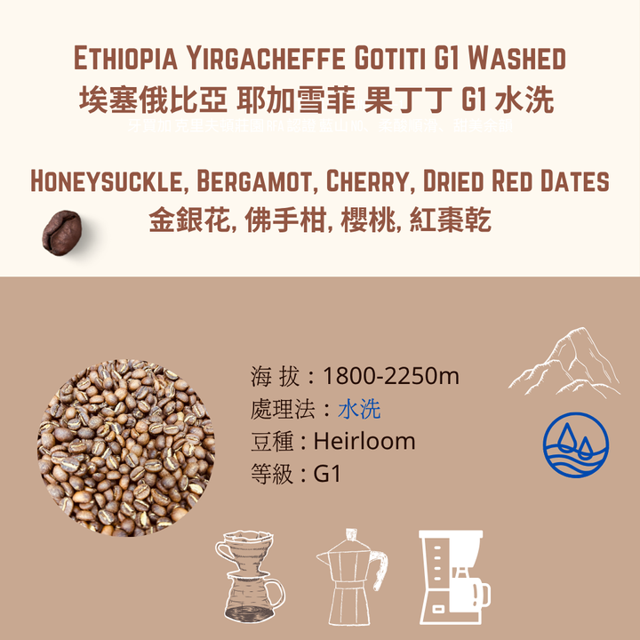 ethiopia 果丁丁水洗