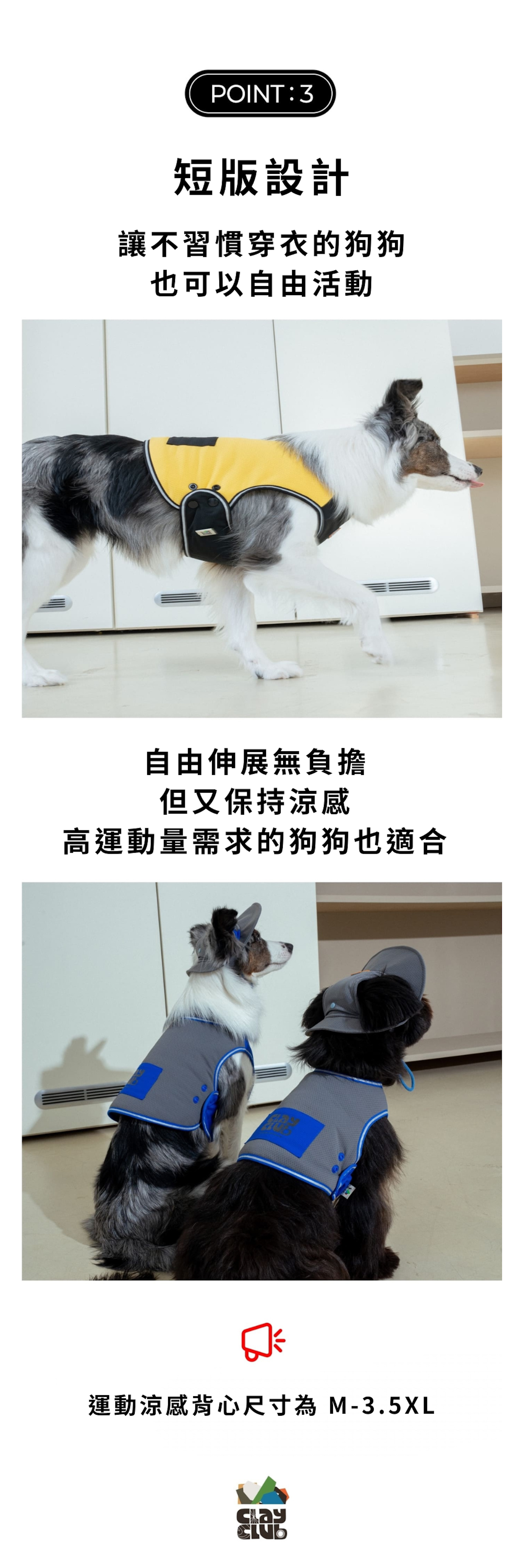 Clay 短版背心 藍灰介紹圖６