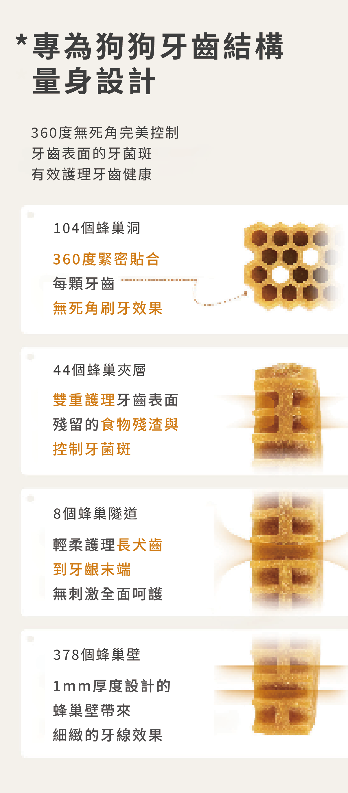 蜂巢六角潔牙骨 起司S 9