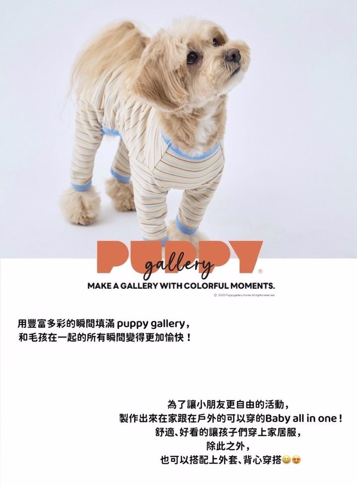條紋包屁連體衣（白１）拷貝
