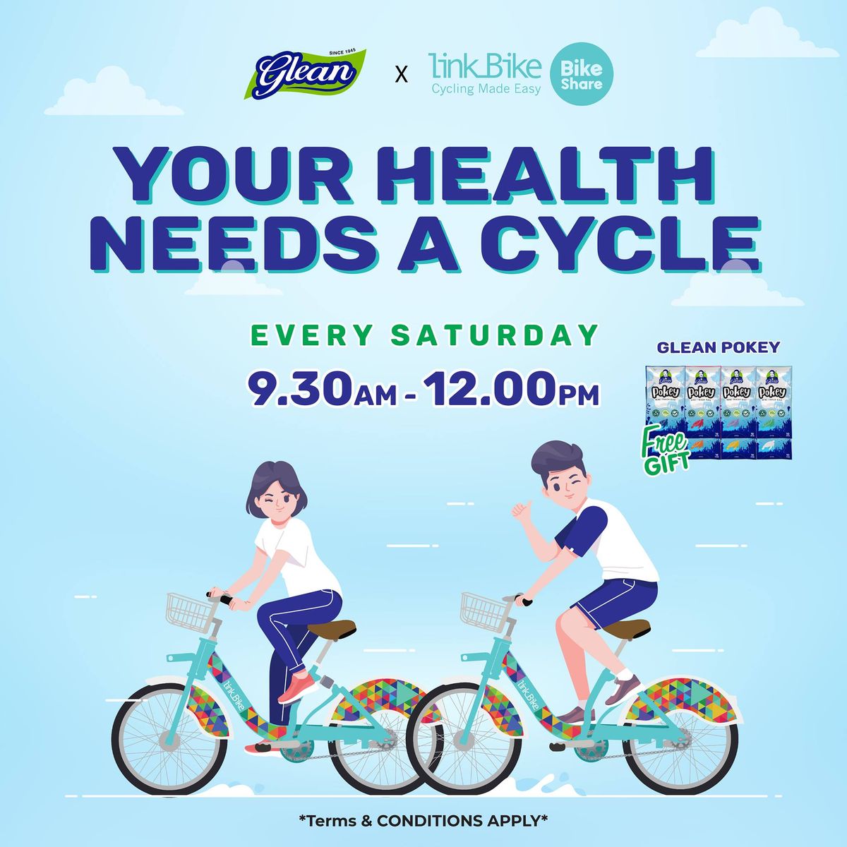 Glean x LinkBike : Your Health Needs A Cycle