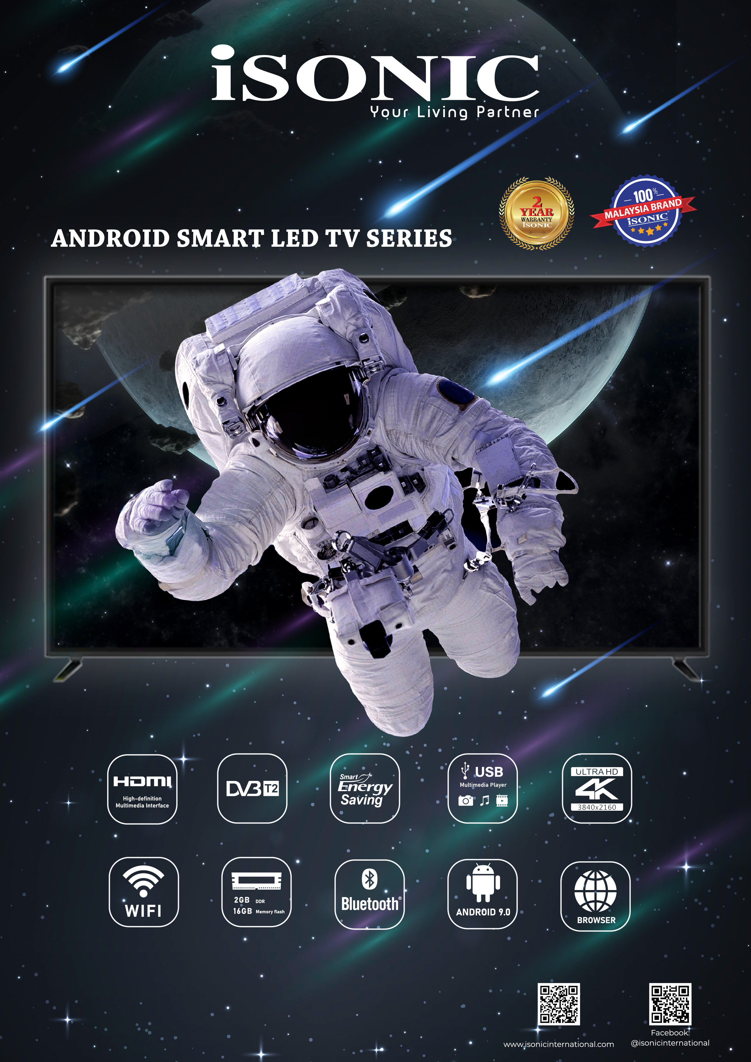 ISONIC ANDROID SMART LED TV 1