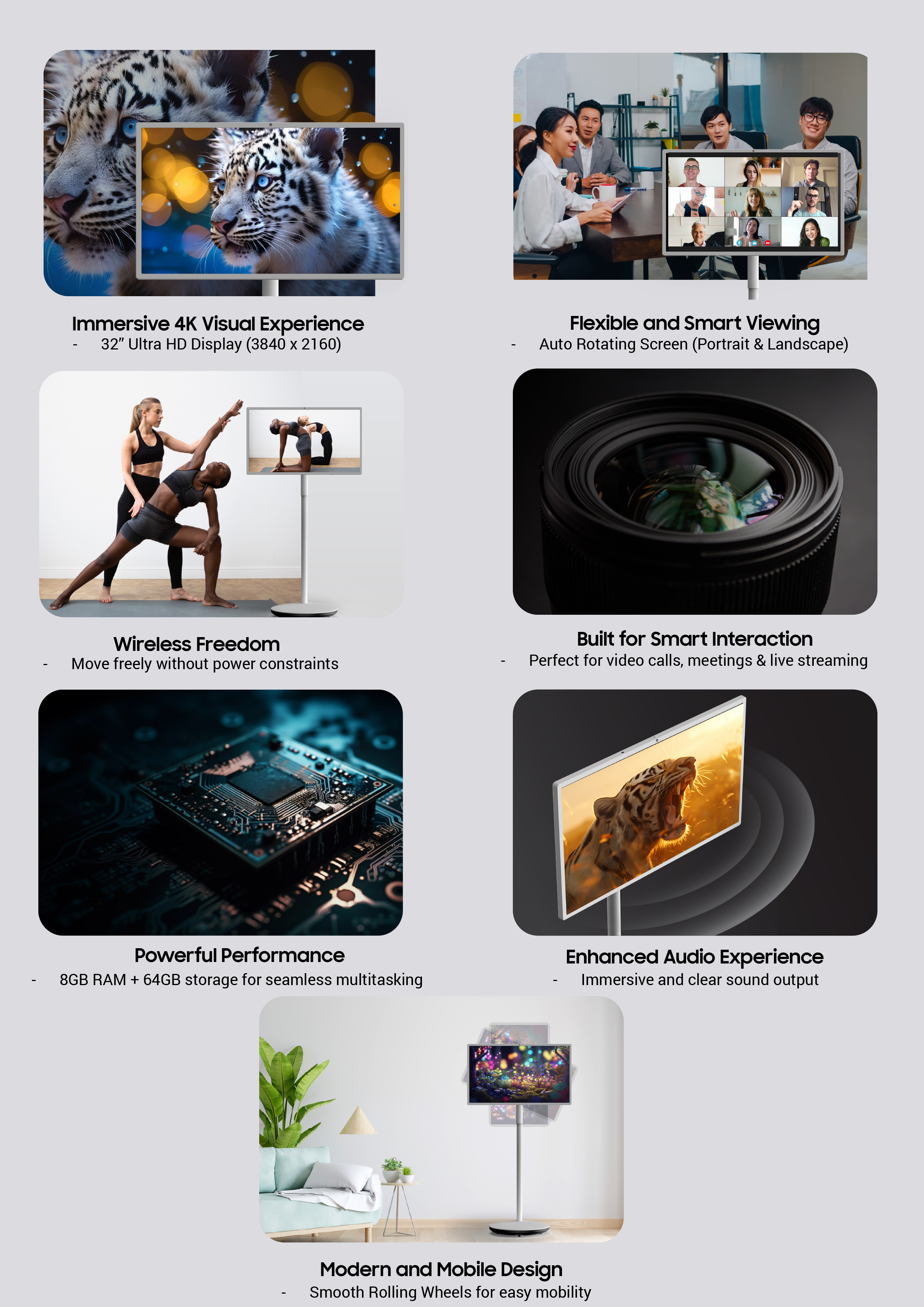 ISONIC 4K SMART MOBILE MONITOR - Extra Features
