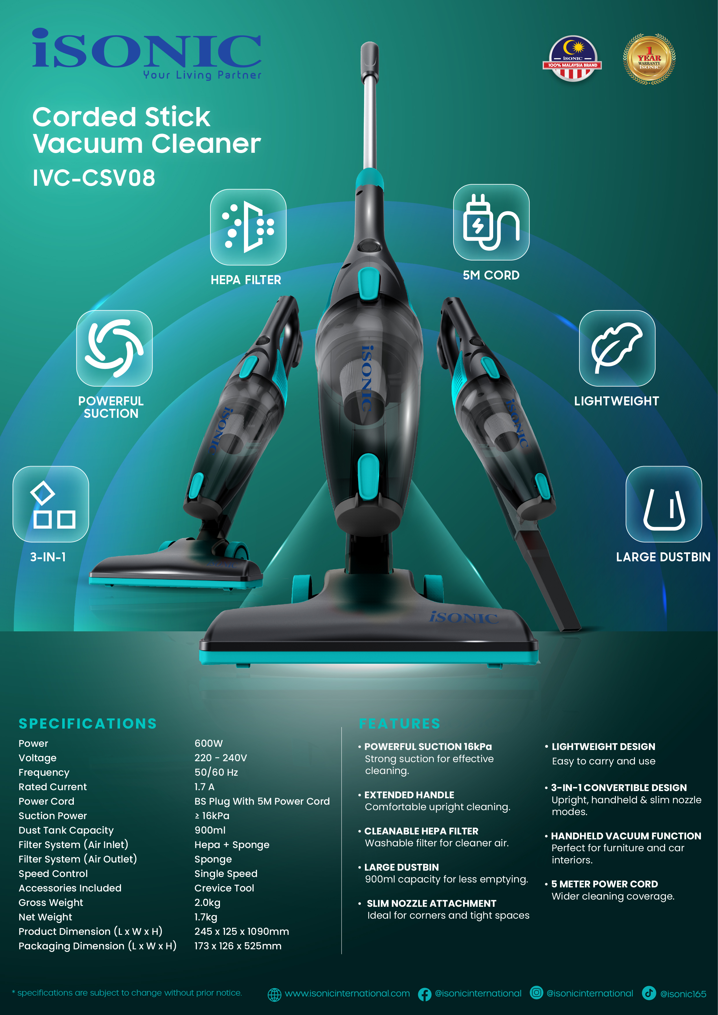 ISONIC IVC-CSV08