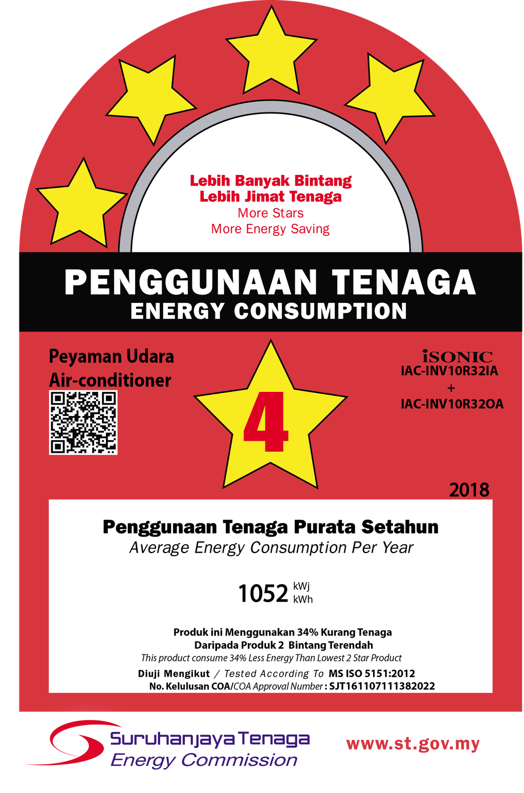 ISONIC Label 4 Star - IAC-INV10R32IA + IAC-INV10R32OA