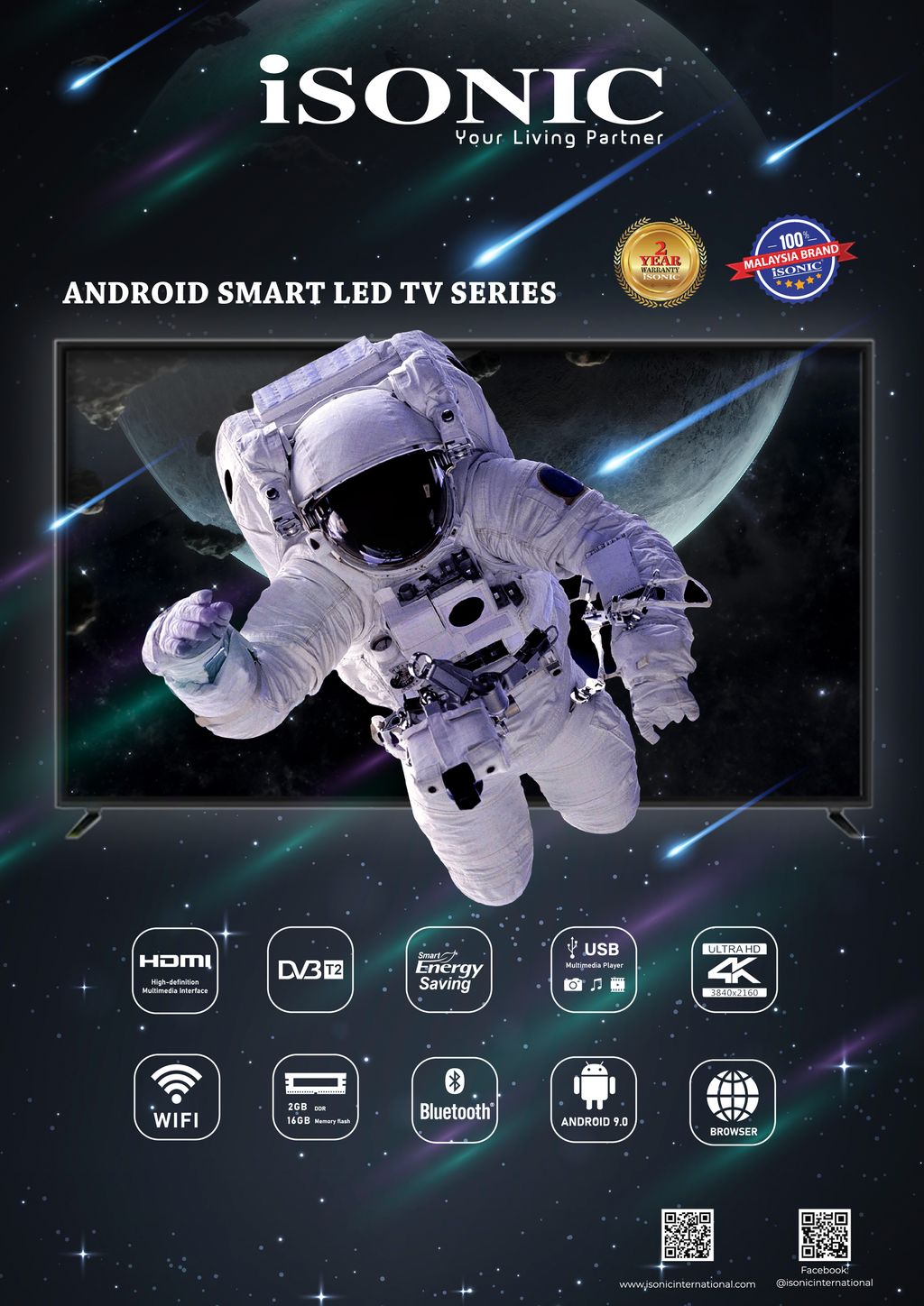 ISONIC ANDROID SMART LED TV 1