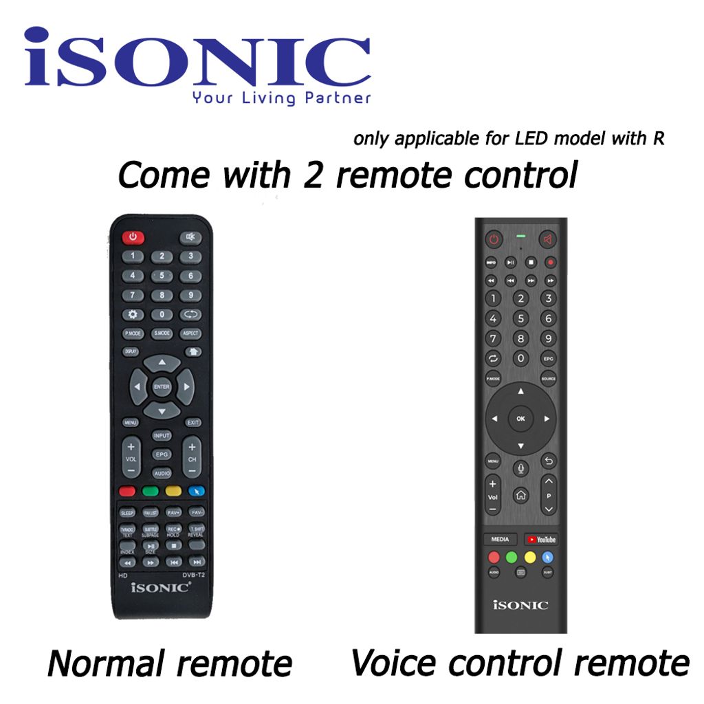 LED MODEL WITH R REMOTE CONTROL