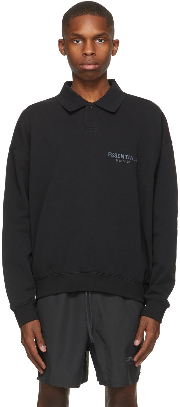 fear of god essentials long sleeve polo