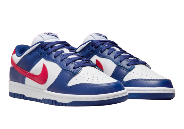 2022 Latest Nike Dunk Low USA White Royal-University Red DD1503-119