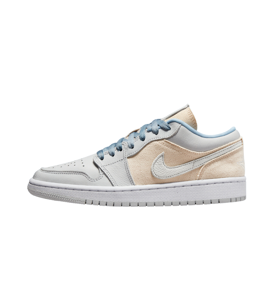 air jordan 1 low canvas grey cream