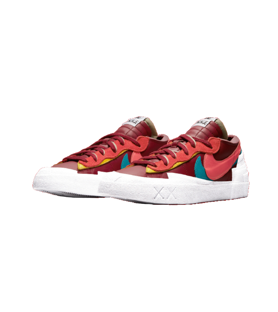 kaws x sacai nike blazer low