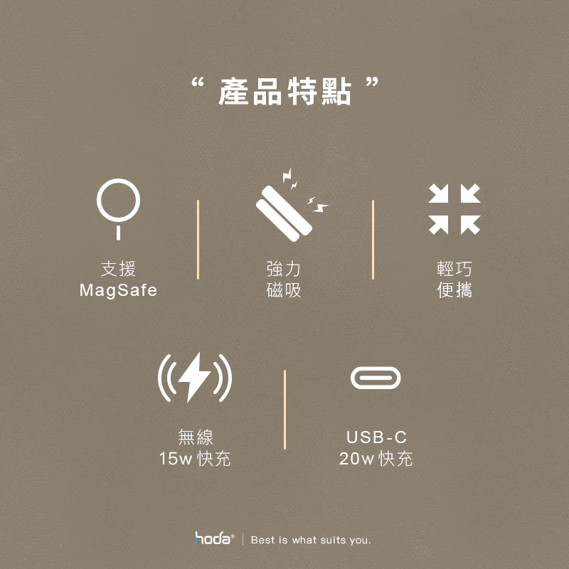 5000mAh 磁吸式行動電源2