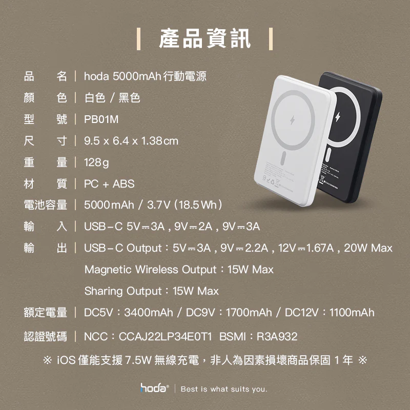 5000mAh 磁吸式行動電源16