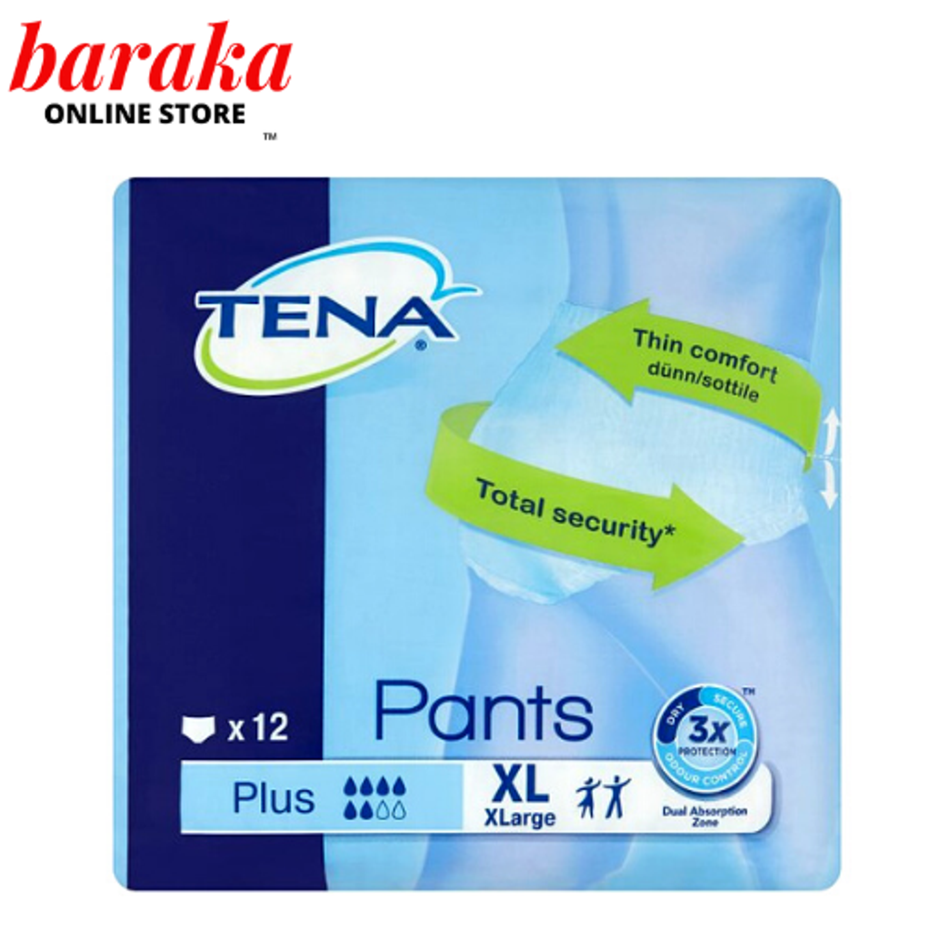 Tena Plus Adult Pants XL 120-160cm 12pcs – Baraka Online Store
