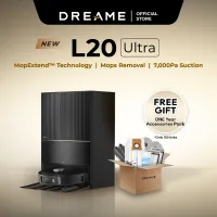 [New] Dreame L20 Ultra Smart 10 IN 1 Robot Vacuum | 7,000Pa | Auto MopExtend | Mops Removal | LED Lights | 10.5MM Lifting | Automatic Self Cleaning | Hot Air Drying | Hands Free Up To 75Days |  AI Action and 3D Structured Light | Waterkit