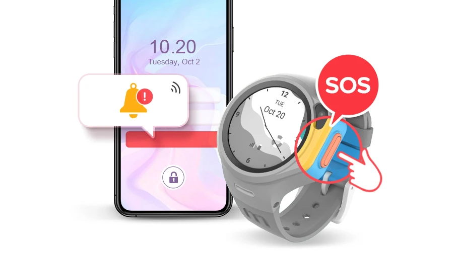 myFirst Fone R1 - Smart watch phone for kids with gps tracker and MP3 Player with SOS Button