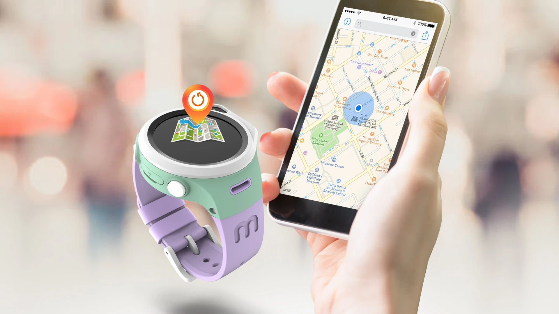 myFirst Fone R1 - Smart watch phone with Real time GPS Tracking