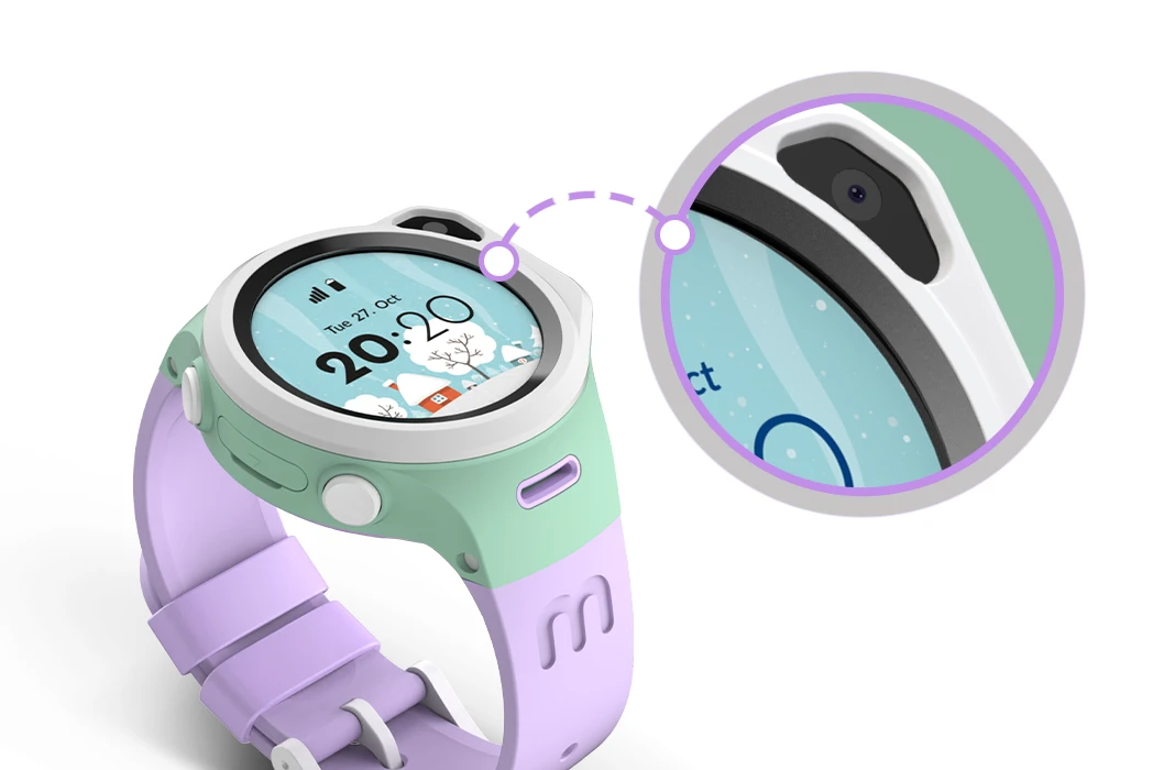 myFirst Fone R1 - Smart watch phone for kids with gps tracker and MP3 Player with Elevated Edge Design