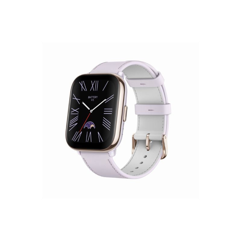 amazfit-active-smart-watch-lavender-purple-front-left-view