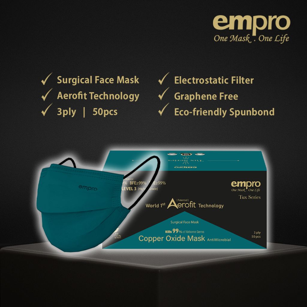 Empro TUX Series Surgical Copper Oxide Face Mask Empro, Feel It, Love It