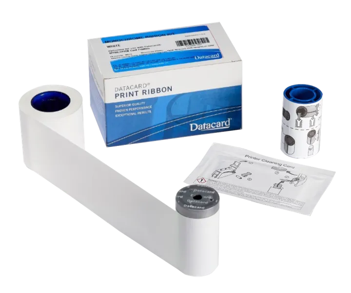DATACARD WHITE RIBBON