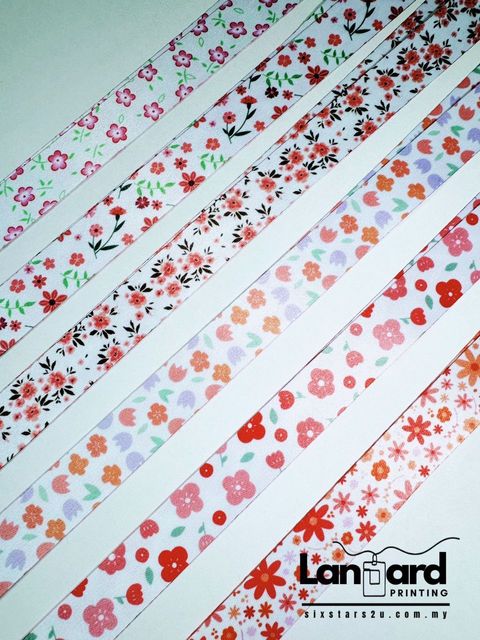 SMALL FLOWER LANYARD PRINTING - 20MM PREMIUM QUALITY – Sixstars2u.com.my
