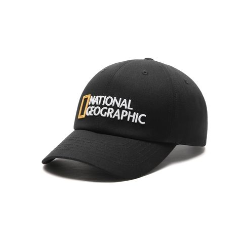 【CLASSICK】National Geographic Soft Fit Logo Baseball Cap 黑 國家地理 韓國 Logo