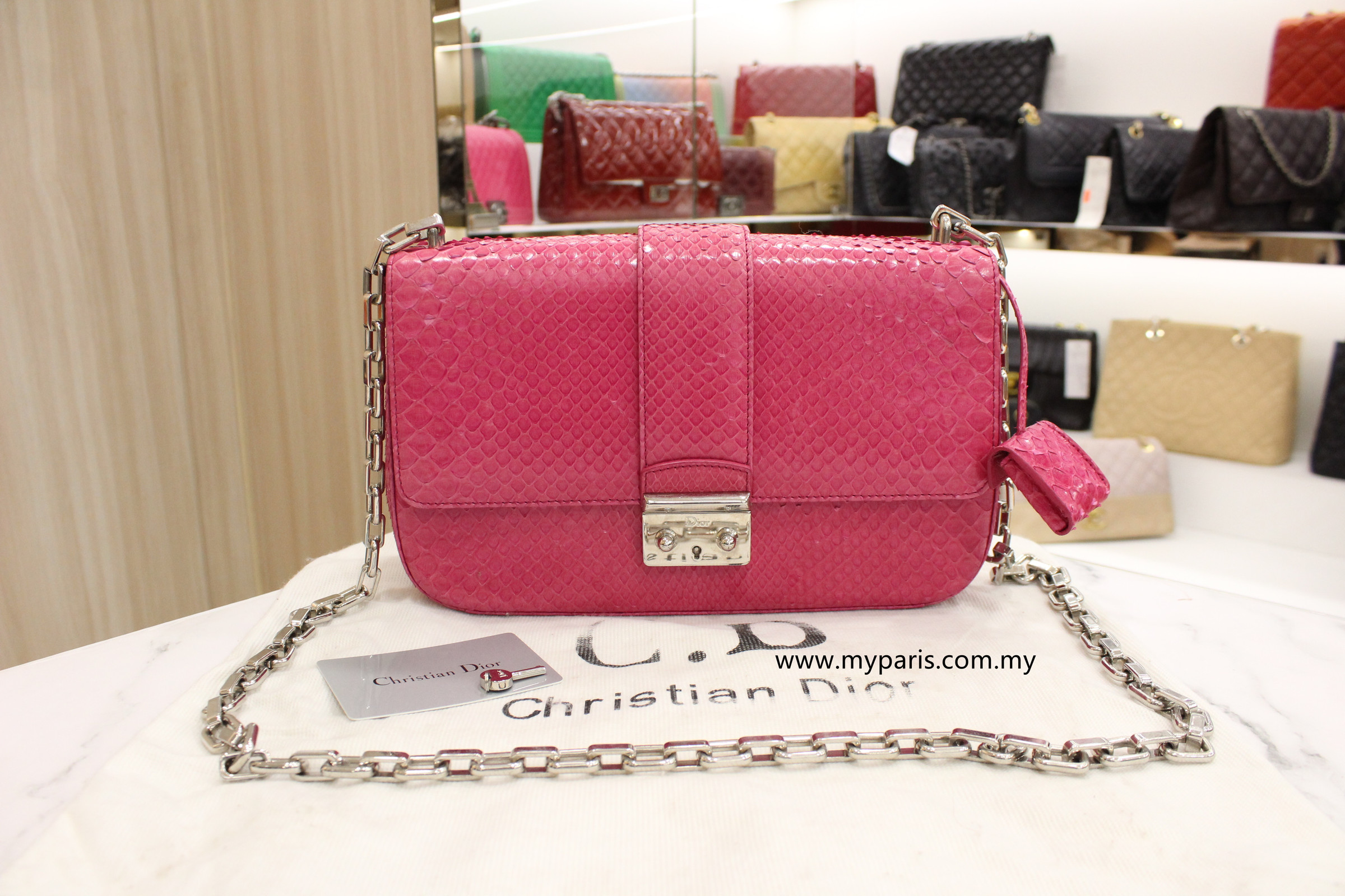 Miss Dior Promenade Crossbody Bag Chain Flap Sequins Floral Limited  eBay